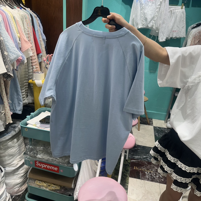 BOUTIQUE-L韓國東大門直郵女士新款26夏季推薦職業時尚T恤BOUTIQUE-LT恤