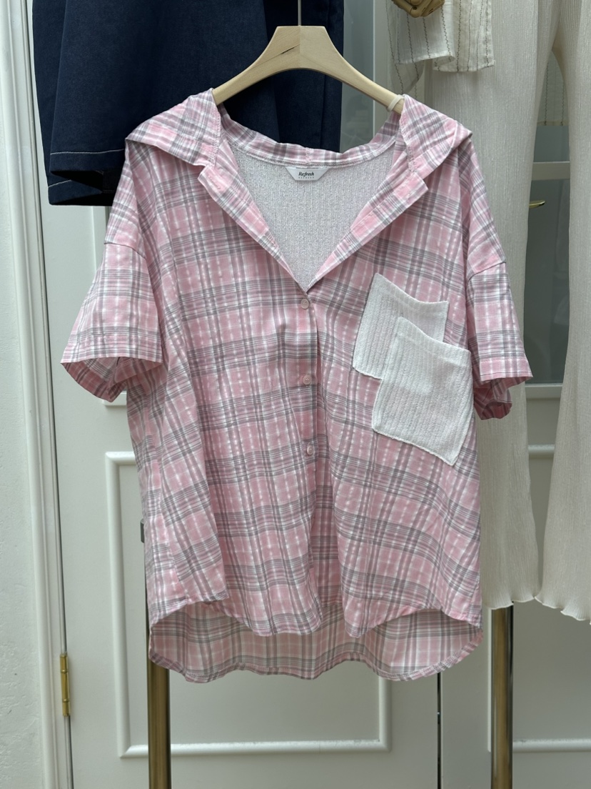 RE:FRESH-L韓國代購女士新品26春夏推薦人氣26夏季襯衫蕾絲衫RE:FRESH襯衫/蕾絲衫圖色2