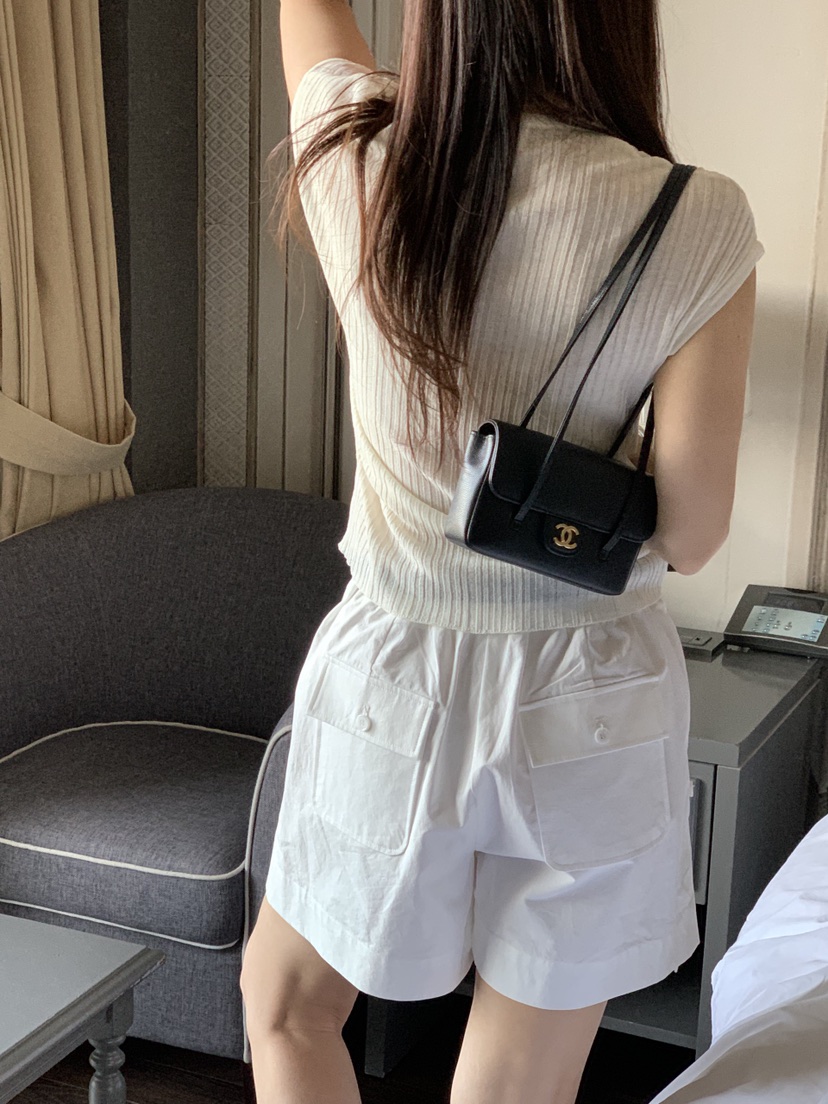 LA CREME韓國代購女士新款26夏季職業熱賣針織衫亞麻羅紋LA CREME針織衫