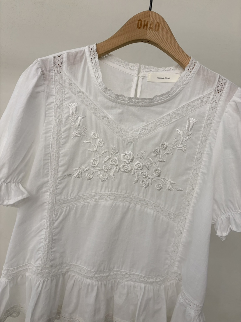 OHAO東大門代購女士新款時尚職業休閑真品熱賣襯衫蕾絲衫OHAO/HA MONG襯衫/蕾絲衫