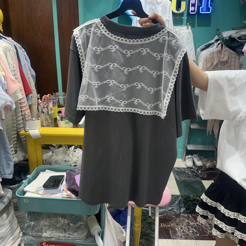 BOUTIQUE-L韓國直郵女士新品26春夏職業時尚推薦T恤泰迪熊BOUTIQUE-LT恤