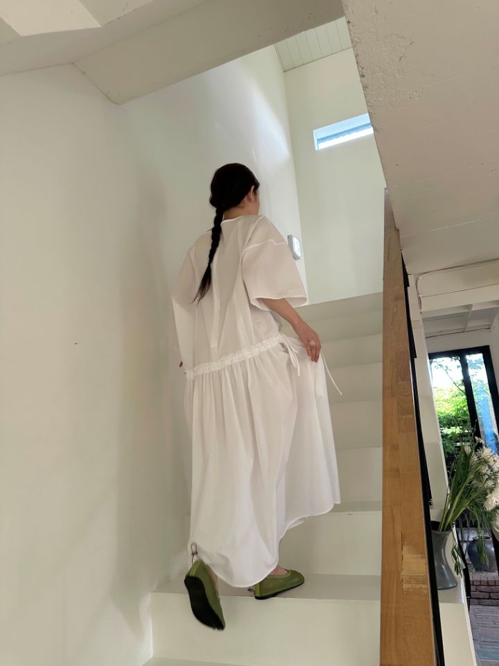 MARE韓國代購女裝新款時尚人氣真品推薦休閑熱賣連衣裙褶皺MARE連衣裙