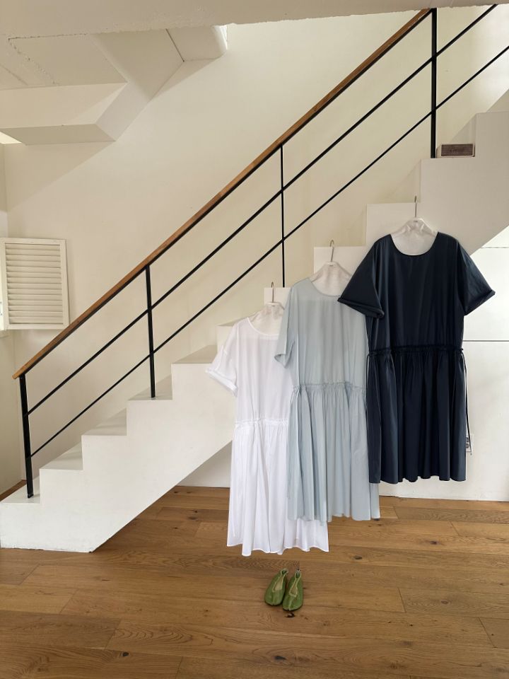 MARE韓國代購女裝新款時尚人氣真品推薦休閑熱賣連衣裙褶皺MARE連衣裙