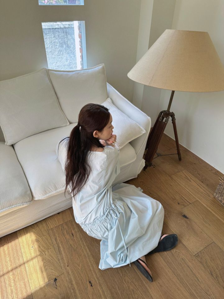 MARE韓國代購女裝新款時尚人氣真品推薦休閑熱賣連衣裙褶皺MARE連衣裙