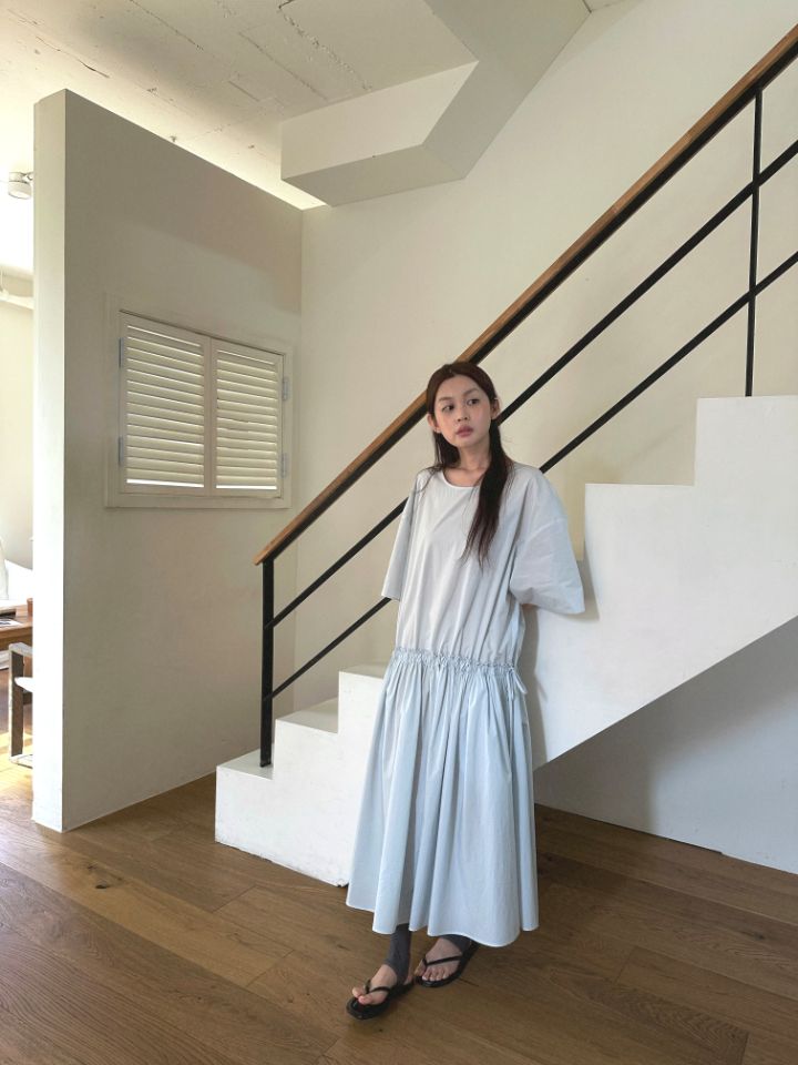 MARE韓國代購女裝新款時尚人氣真品推薦休閑熱賣連衣裙褶皺MARE連衣裙圖色3