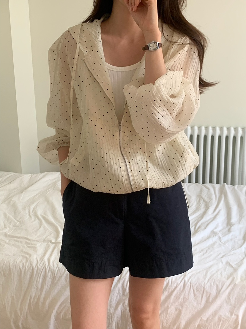 BLEECKER韓國直郵女裝新款26夏季人氣26春夏休閑夾克圓點BLEECKER夾克