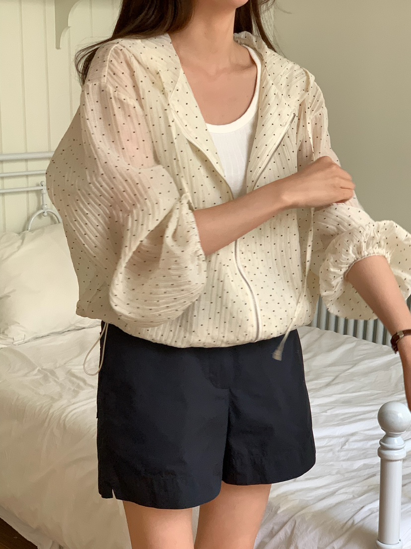 BLEECKER韓國直郵女裝新款26夏季人氣26春夏休閑夾克圓點BLEECKER夾克