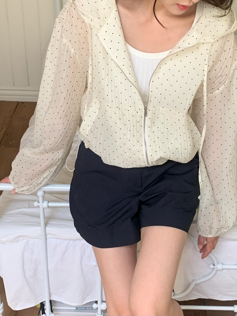 BLEECKER韓國直郵女裝新款26夏季人氣26春夏休閑夾克圓點BLEECKER夾克