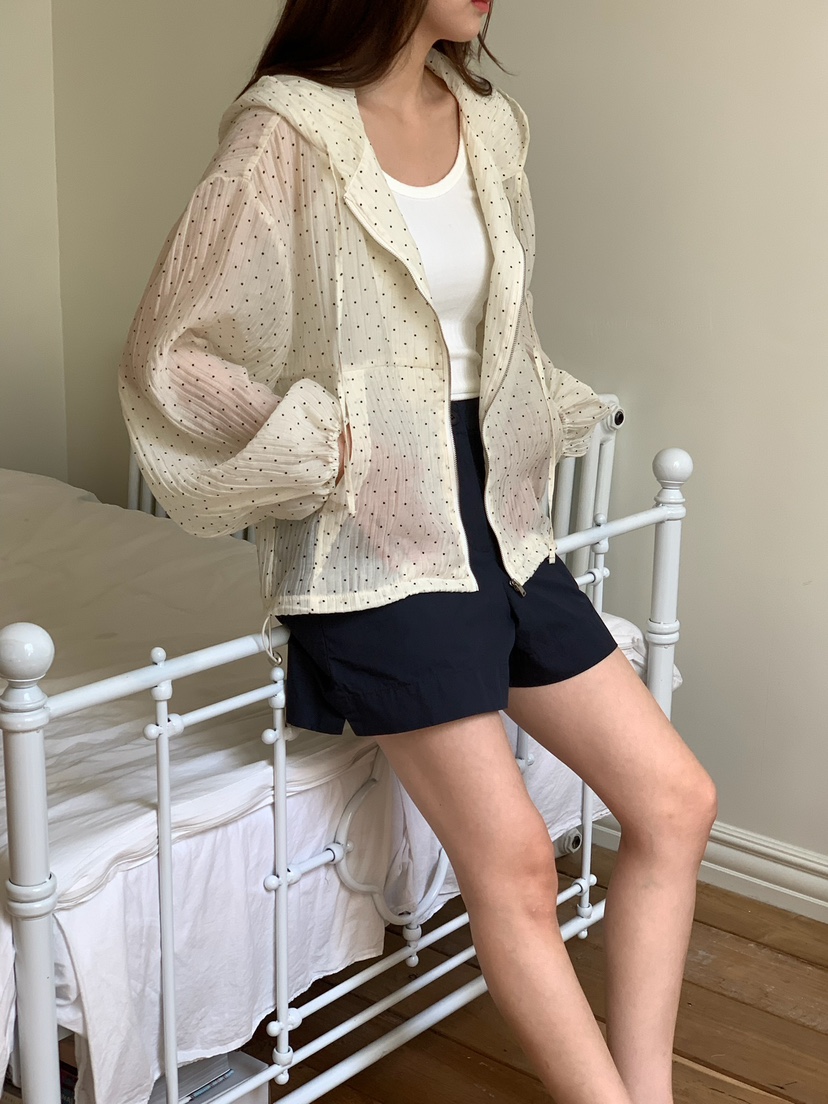 BLEECKER韓國直郵女裝新款26夏季人氣26春夏休閑夾克圓點BLEECKER夾克