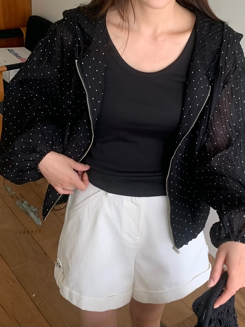 BLEECKER韓國直郵女裝新款26夏季人氣26春夏休閑夾克圓點BLEECKER夾克