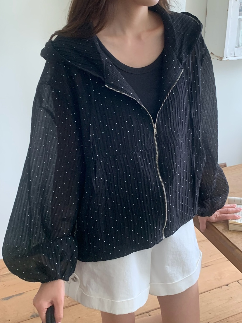 BLEECKER韓國直郵女裝新款26夏季人氣26春夏休閑夾克圓點BLEECKER夾克