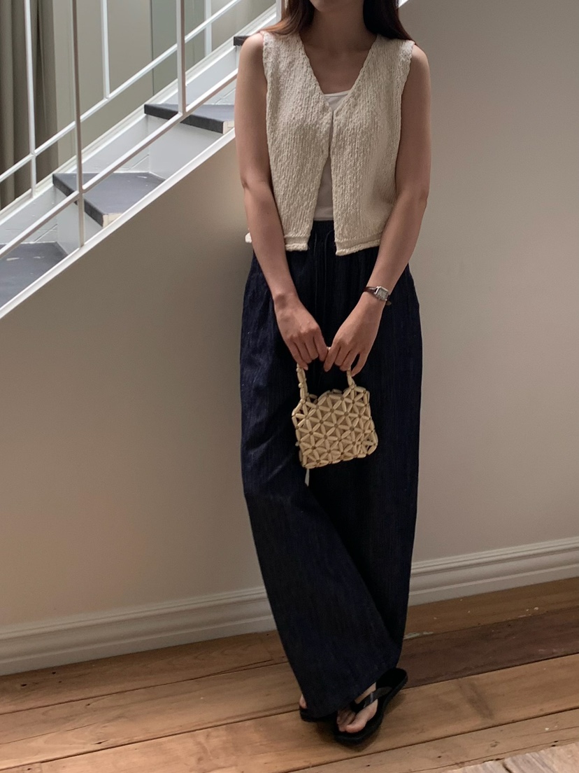 BLEECKER韓國直郵女士新款推薦時尚休閑人氣26春夏休閑褲亞麻BLEECKER休閑褲