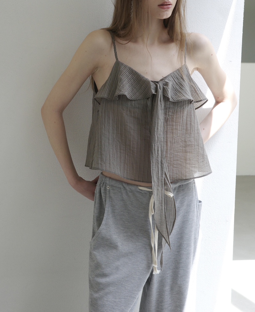 BOWIE韓國直郵女士新品26春夏休閑推薦職業熱賣吊帶背心系帶BOWIE吊帶/背心