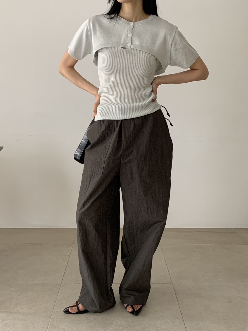 MILUI東大門代購女士新款人氣職業熱賣26春夏真品時尚休閑褲MILUI休閑褲