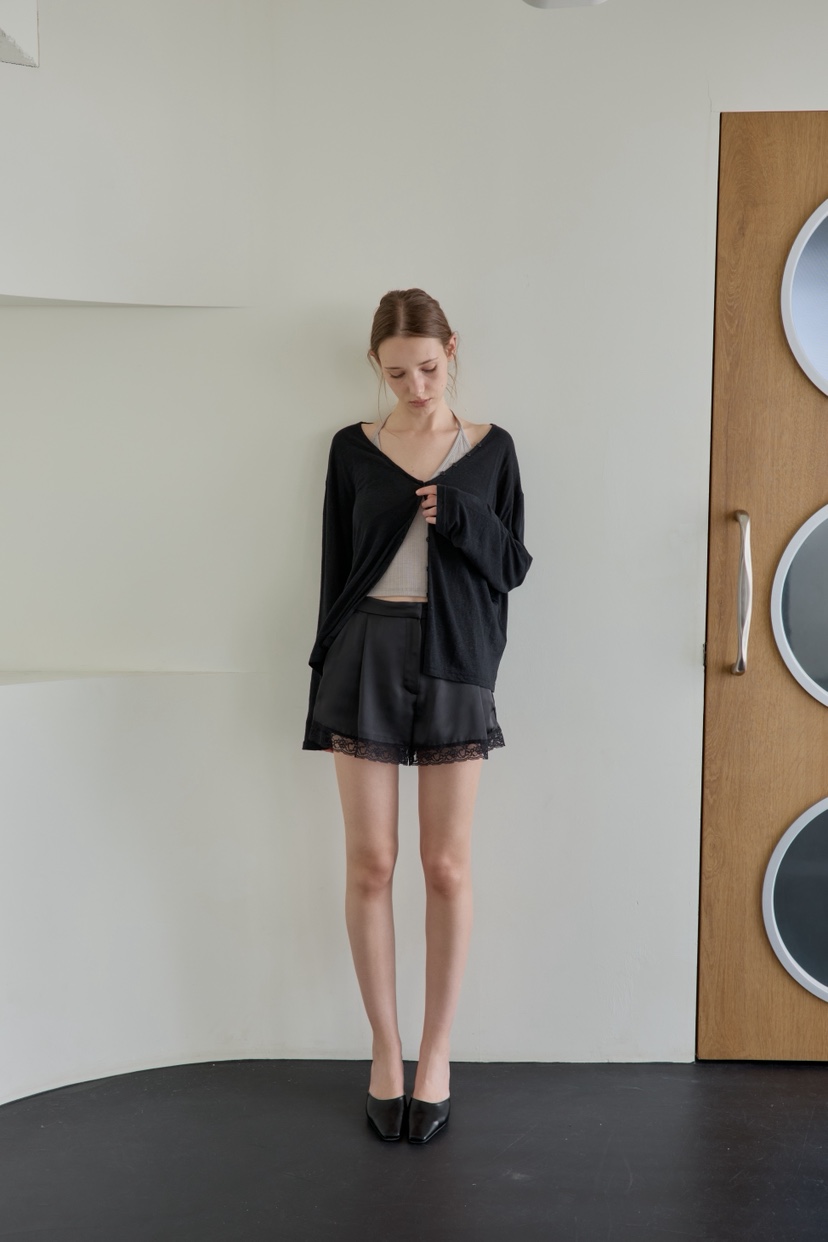 BOWIE東大門實拍韓國女士新品人氣熱賣26夏季長袖T恤開襟衫BOWIE長袖T恤