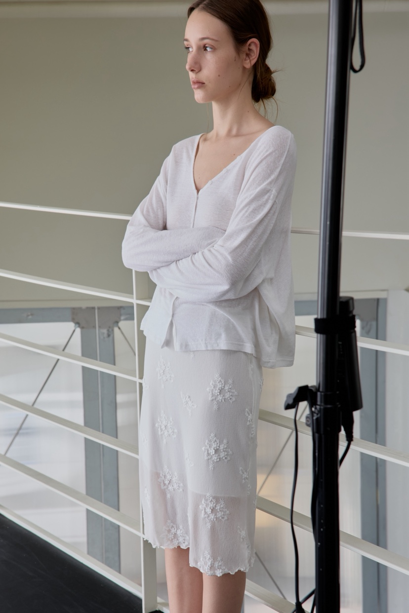 BOWIE東大門實拍韓國女士新品人氣熱賣26夏季長袖T恤開襟衫BOWIE長袖T恤