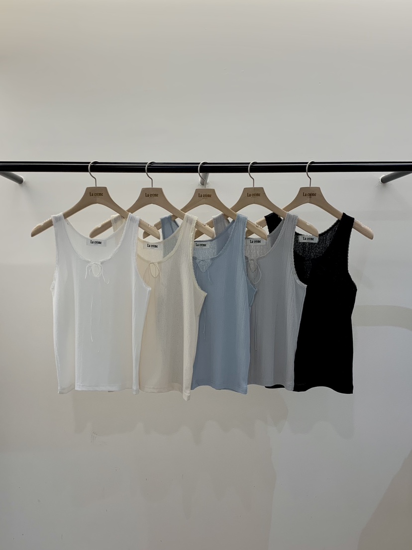 LA CREME韓國直郵實拍女士新品職業休閑26夏季吊帶背心蕾絲LA CREME吊帶/背心