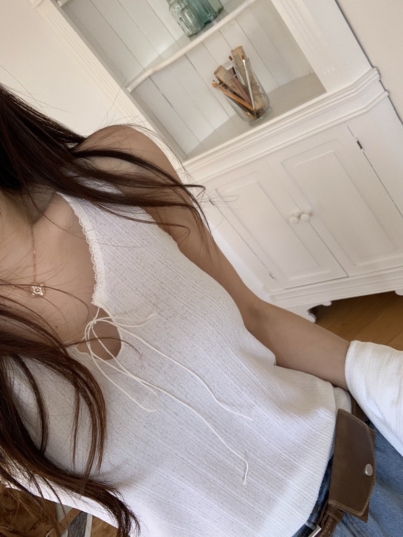 LA CREME韓國直郵實拍女士新品職業休閑26夏季吊帶背心蕾絲LA CREME吊帶/背心