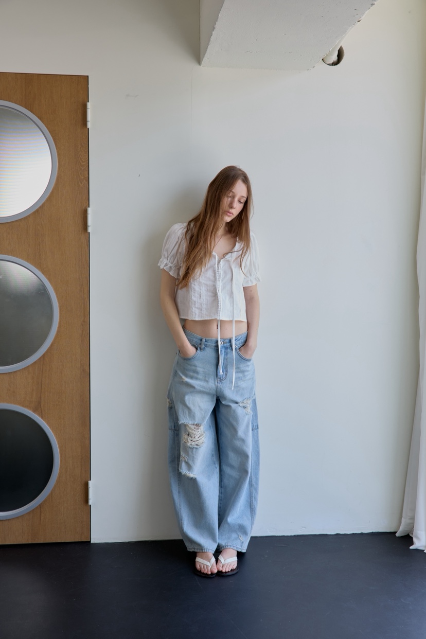 BOWIE韓國代購女裝新款人氣職業熱賣休閑26夏季襯衫蕾絲衫BOWIE襯衫/蕾絲衫