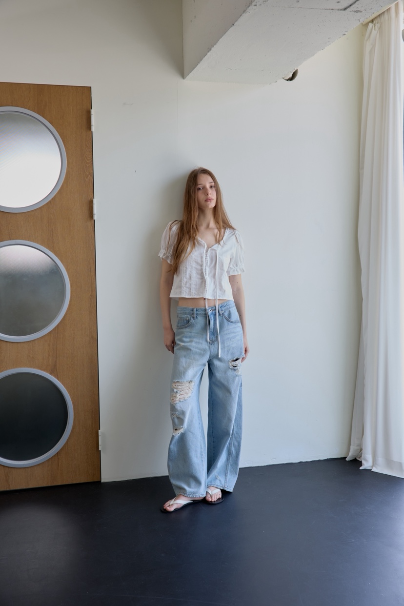 BOWIE韓國代購女裝新款人氣職業熱賣休閑26夏季襯衫蕾絲衫BOWIE襯衫/蕾絲衫