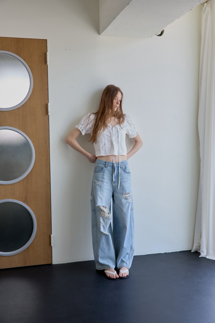 BOWIE韓國代購女裝新款人氣職業熱賣休閑26夏季襯衫蕾絲衫BOWIE襯衫/蕾絲衫