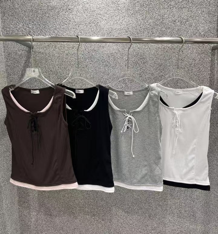 UNA/THE MAY韓國直郵女士新款休閑26夏季時尚推薦吊帶背心THEMAY/UNA吊帶/背心