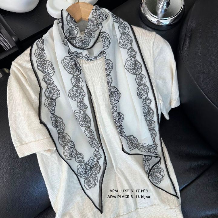 N3韓國直郵女士新品職業26夏季熱賣時尚人氣圍巾披肩雪紡N3圍巾/披肩