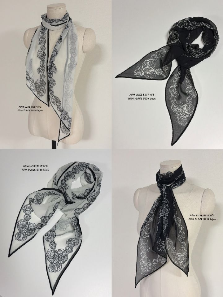 N3韓國直郵女士新品職業26夏季熱賣時尚人氣圍巾披肩雪紡N3圍巾/披肩