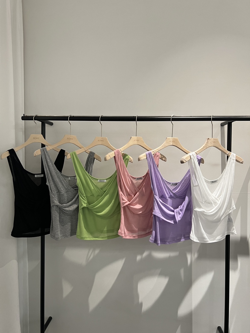 BOWIE韓國代購女士新品推薦休閑26春夏人氣時尚職業吊帶背心BOWIE吊帶/背心