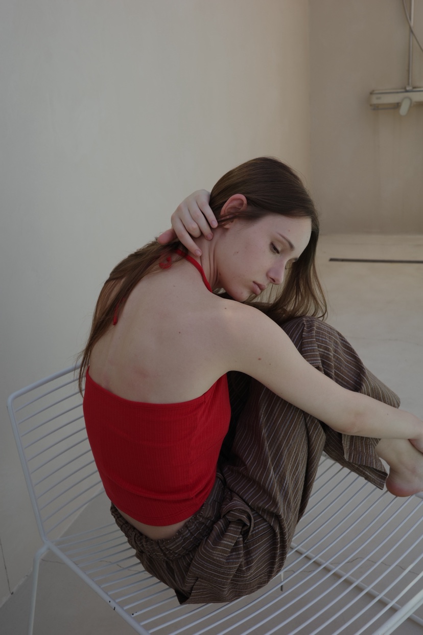 BOWIE韓國代購女裝新款時尚人氣26夏季休閑職業休閑褲條紋BOWIE休閑褲