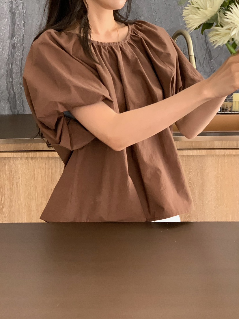 BLEECKER韓國直郵女裝新品休閑時尚職業推薦襯衫蕾絲衫褶皺BLEECKER襯衫/蕾絲衫