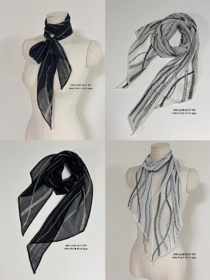 N3韓國直郵女裝新款職業推薦時尚熱賣休閑26春夏圍巾披肩雪紡N3圍巾/披肩