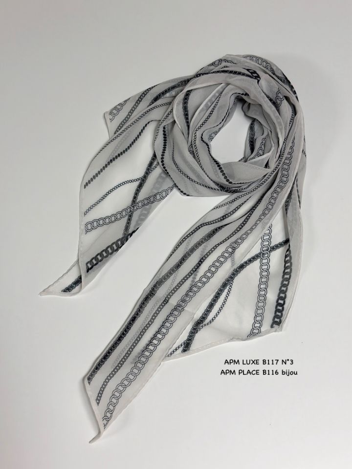 N3韓國直郵女裝新款職業推薦時尚熱賣休閑26春夏圍巾披肩雪紡N3圍巾/披肩圖色1