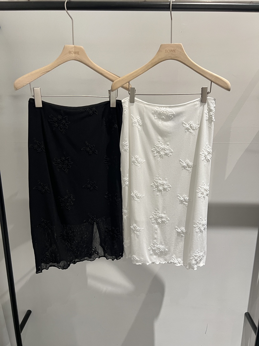 BOWIE韓國直郵女士新款26夏季職業推薦時尚熱賣半身裙中短裙BOWIE半身裙/中短裙