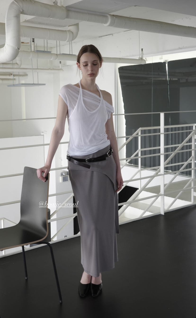 BOWIE東大門代購女裝新品真品26春夏人氣推薦職業休閑裙子BOWIE裙子