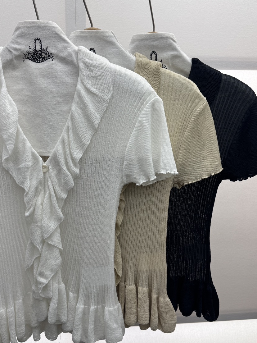 MILUI韓國直郵實拍女裝新款推薦人氣休閑職業時尚26夏季針織衫MILUI針織衫