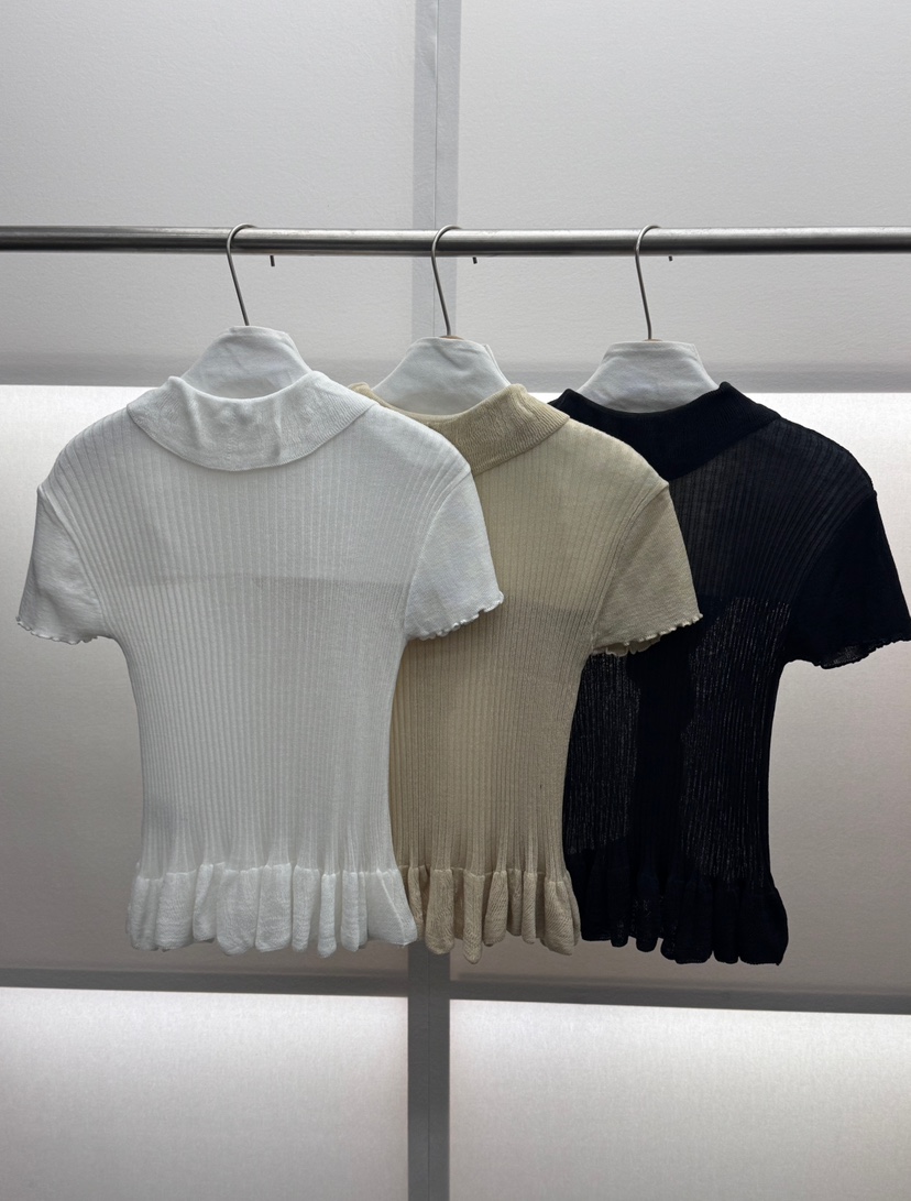 MILUI韓國直郵實拍女裝新款推薦人氣休閑職業時尚26夏季針織衫MILUI針織衫