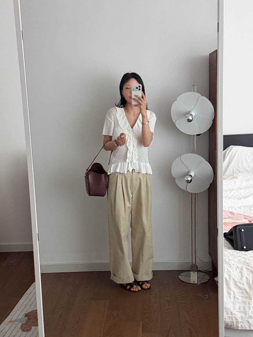 MILUI韓國直郵實拍女裝新款推薦人氣休閑職業時尚26夏季針織衫MILUI針織衫