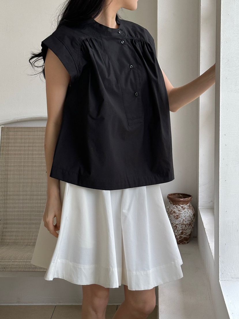 OHAO東大門實拍韓國女裝新品休閑26夏季26春夏襯衫蕾絲衫OHAO/HA MONG襯衫/蕾絲衫圖色1