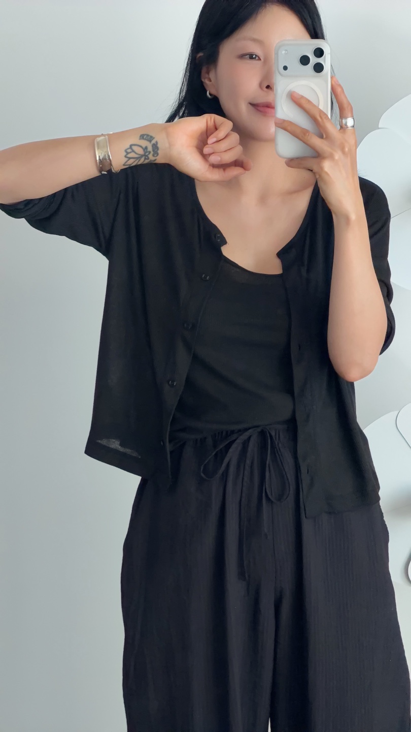 MILUI韓國直郵實拍女裝新品時尚熱賣休閑職業26夏季人氣套裝MILUI套裝