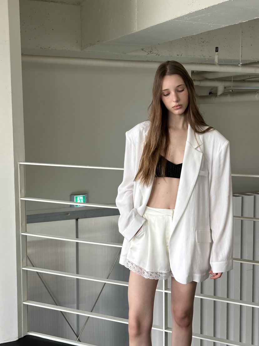 BOWIE韓國直郵女士新款推薦熱賣人氣休閑26春夏時尚夾克亞麻BOWIE夾克