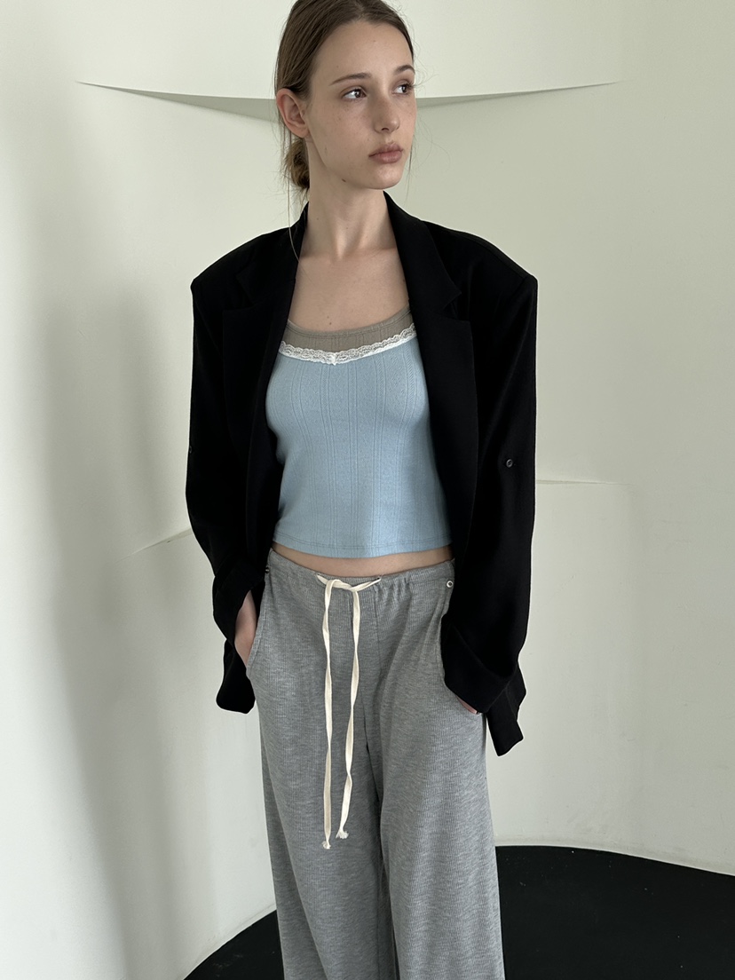 BOWIE韓國直郵女士新款推薦熱賣人氣休閑26春夏時尚夾克亞麻BOWIE夾克