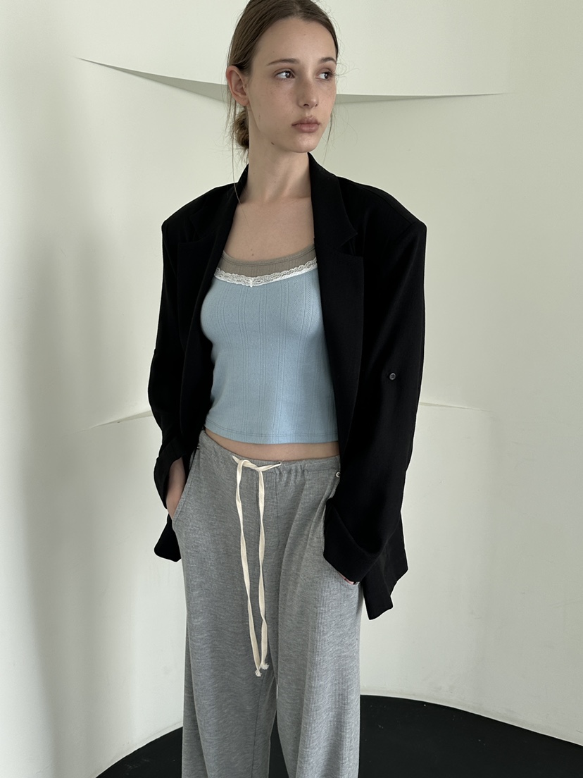 BOWIE韓國直郵女士新款推薦熱賣人氣休閑26春夏時尚夾克亞麻BOWIE夾克圖色2