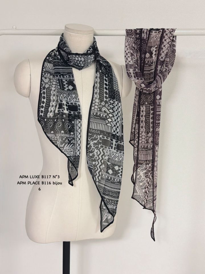 N3韓國直郵實拍女士新品推薦26春夏人氣時尚圍巾披肩雪紡N3圍巾/披肩