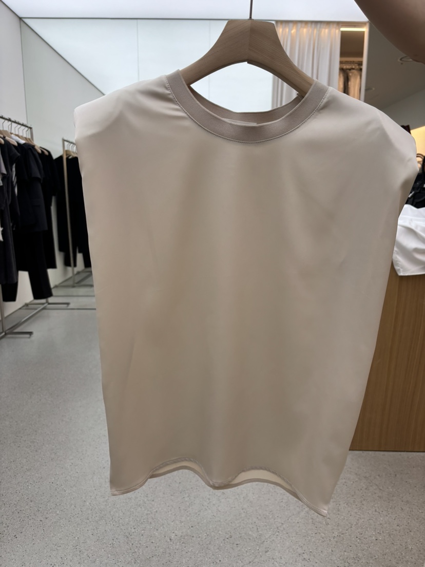 JUJU韓國代購女裝新款推薦26夏季休閑26春夏吊帶背心緞面JUJU吊帶/背心圖色2