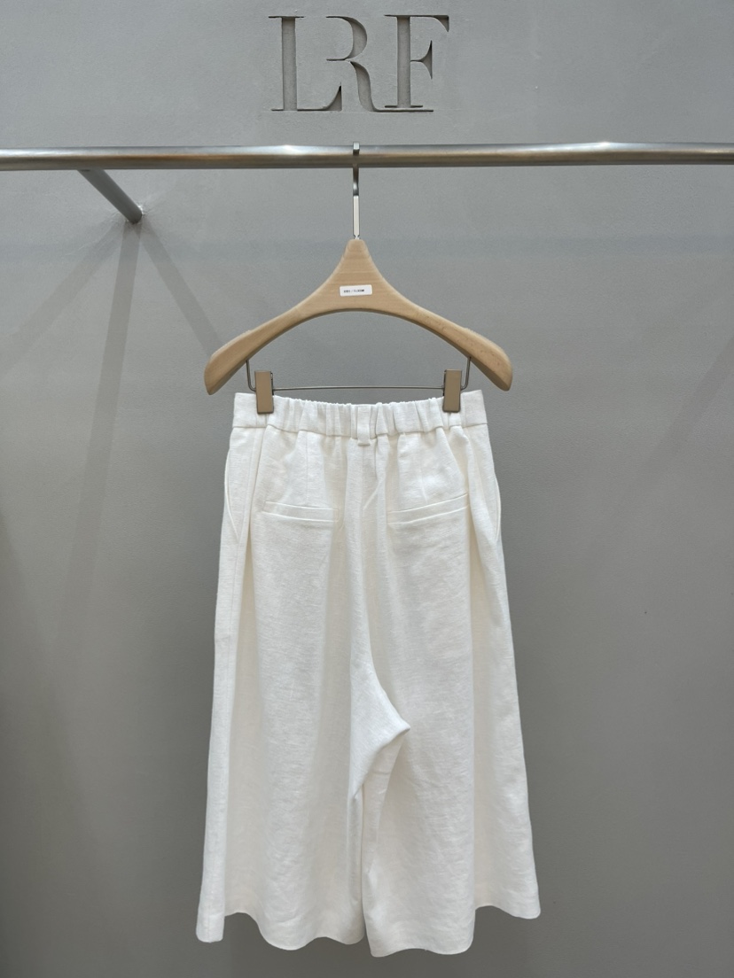 PLUS HONG-P韓國代購女士新品熱賣26春夏休閑人氣短褲亞麻LORA FAMILY/PLUS HONG短褲