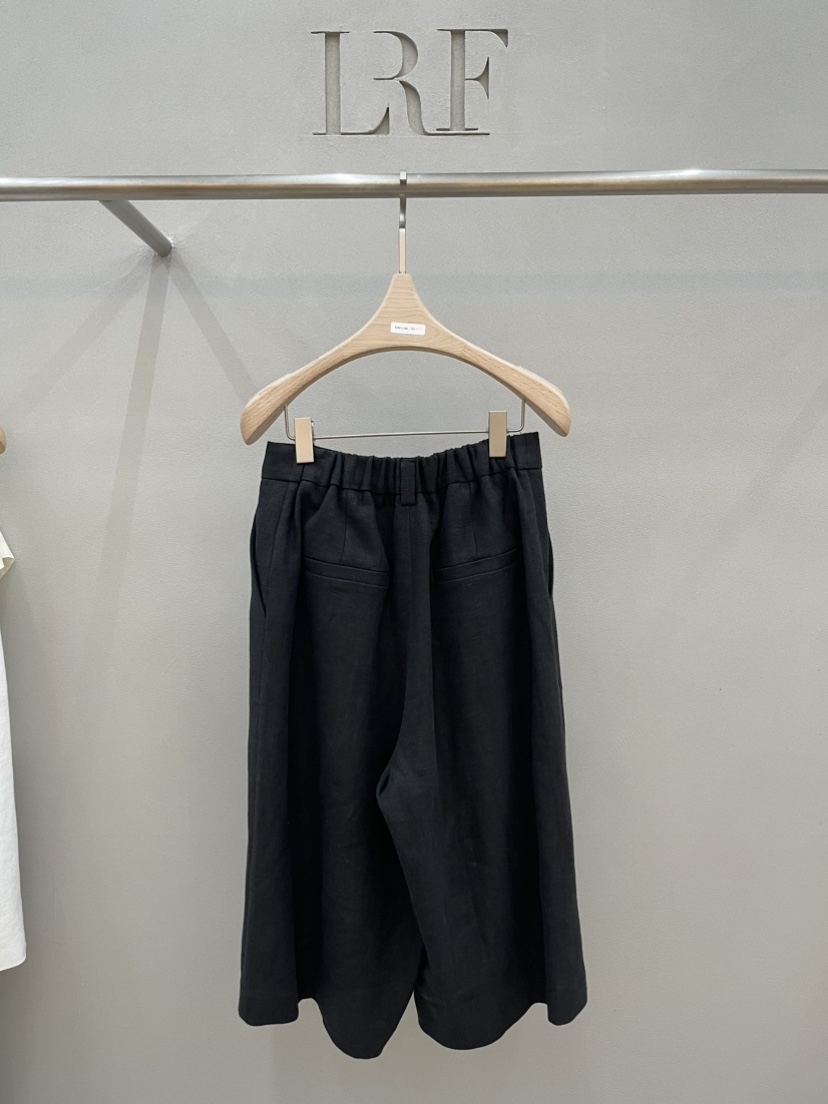 PLUS HONG-P韓國代購女士新品熱賣26春夏休閑人氣短褲亞麻LORA FAMILY/PLUS HONG短褲