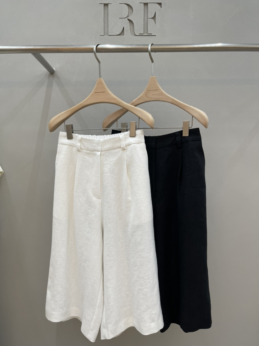 PLUS HONG-P韓國代購女士新品熱賣26春夏休閑人氣短褲亞麻LORA FAMILY/PLUS HONG短褲