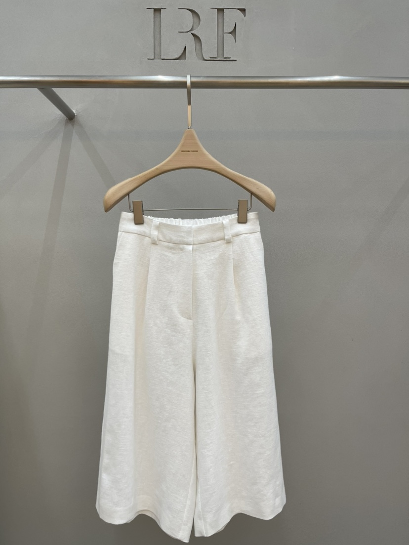 PLUS HONG-P韓國代購女士新品熱賣26春夏休閑人氣短褲亞麻LORA FAMILY/PLUS HONG短褲圖色1