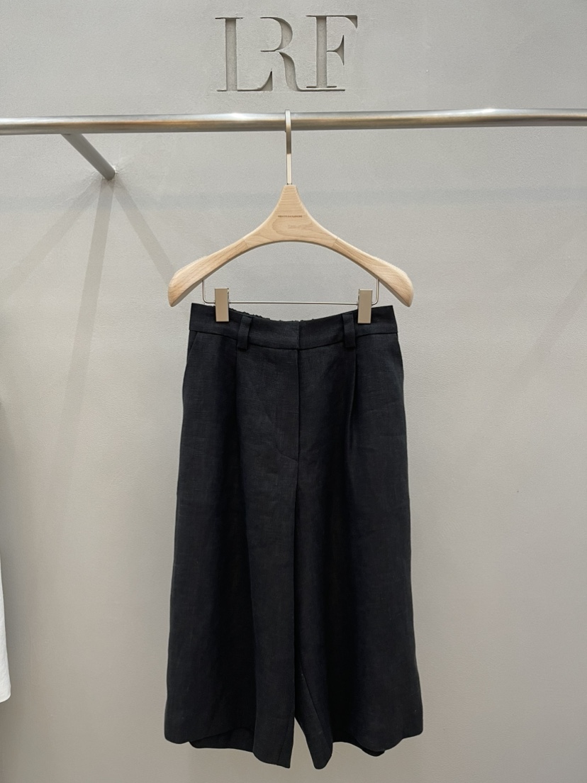 PLUS HONG-P韓國代購女士新品熱賣26春夏休閑人氣短褲亞麻LORA FAMILY/PLUS HONG短褲圖色2